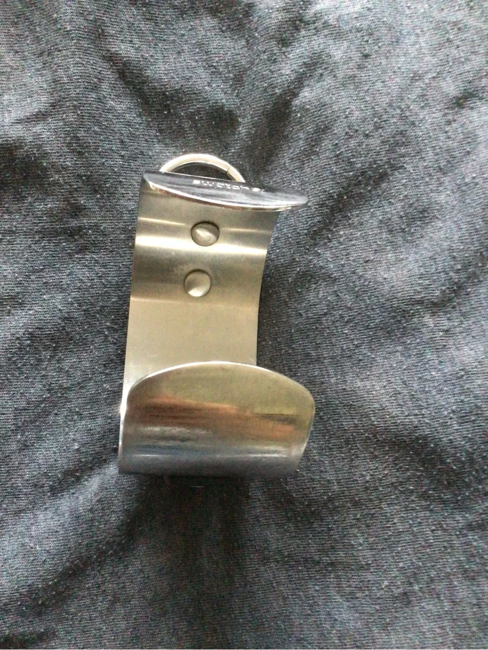 Swatch Silver and Black Cuff Watch Bracelet